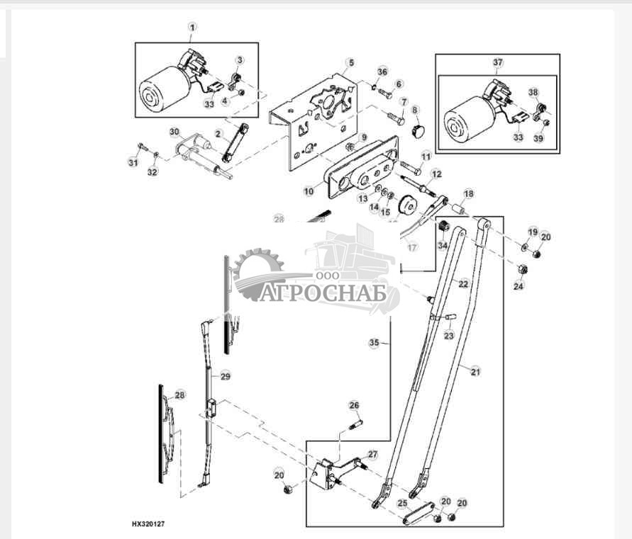 Стеклоочиститель ветрового стекла (длинный по заказу) 